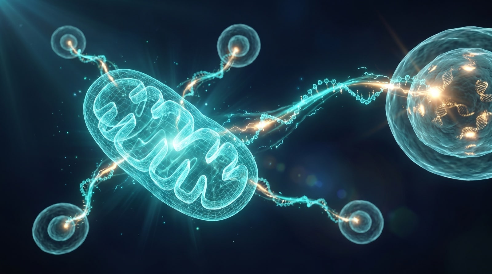 Réseau de signalisation rétrograde : la mitochondrie communique avec le noyau et les tissus distants